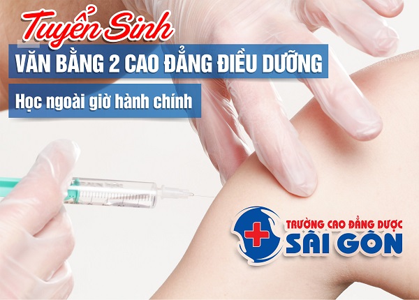 Trường Cao đẳng Dược Sài Gòn tuyển sinh Văn bằng 2 Cao đẳng Điều dưỡng học ngoài giờ hành chính