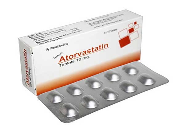 Thuốc Atorvastatin có tác dụng hạ Cholesterol và chất béo có hại trong máu
