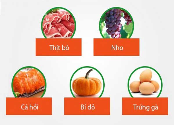 Những loại thực phẩm dành cho người thiếu máu