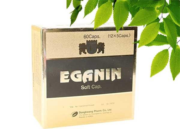 Chất arginine trong thuốc Eganin có tác dụng gì đối với tim mạch