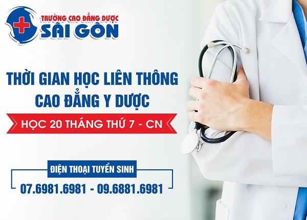 Địa chỉ học liên thông cao đẳng Y Dược Sài Gòn ngoài giờ hành chính tại tpHCM?